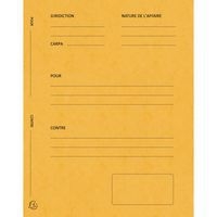 Lot de 5 paquets 25 dossiers plaidoirie "pour/contre" 25x32cm Jaune - Image principale