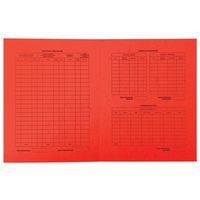 Lot de 5 paquets 25 dossiers procédure carte lustrée 25x32cm Rouge - Image principale