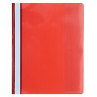 Lot de 10 chemises de présentation à lamelles pvc premium - a4 Rouge - Image principale