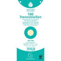 Lot de 12 paquets 100 fiches intercalaires  perforées 105x240mm Chamois - Image principale