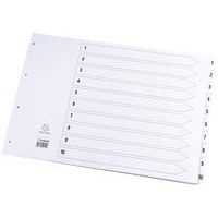 Lot de 10 Intercalaires à touches plastifiées - 5 touches 1 à 5 - a3 - Image principale