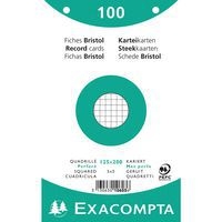 Paquet 100 fiches sous film quadrillé perforé 125x200mm - Image principale