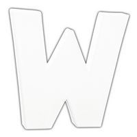 Petite lettre W 12cm (Lot de 10) - Image principale