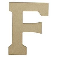 Lettre F kraft 20cm (Lot de 6) - Image principale