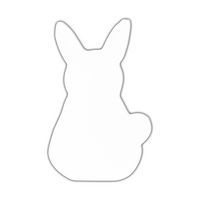 Symbole lapin 12cm (Lot de 10) - Image principale