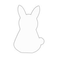 Symbole lapin 20.5cm (Lot de 6) - Image principale