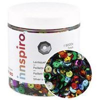 Bocal de 120g de sequins métallisés, couleurs assorties - Image principale