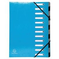 Lot de 6 trieurs harmonica iderama 12 compartiments Bleu clair - Image principale