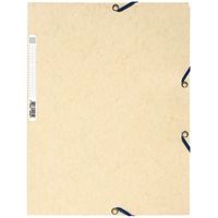 Lot de 25 chemises 3 rabats carte lustrée 400g/m2  A4 Ivoire - Image principale