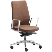 Fauteuil Eden pied et accoudoir alu assise terracota - Image principale