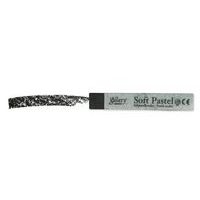 Pastels secs tendres, section carrée 1cm longueur 66mm Noir - Image 2
