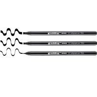 Pochette de 3 feutres à calligraphier pointe biseautée noire - Image 2