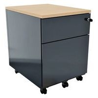 Caisson mobile métal Evidence top bois Vinco - Image 2