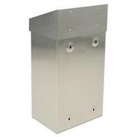 Poubelle métallique - 50 L - 38 x 68 x 25 cm Gris - Image 2