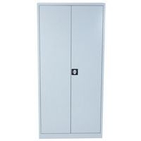 Armoire d'entretien grande largeur coloris gris - Image 5