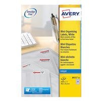 Lot de 1625 Mini étiquette transparente 38,1 x 21,2 mm - Impression jet d'encre - Image principale