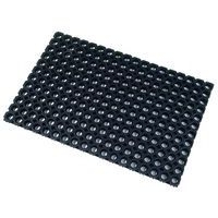 Tapis caillebotis noir Floortex 80 x 120 cm - Image principale