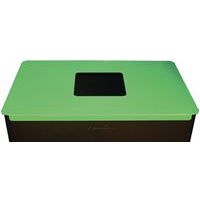 Poubelle de tri verre 60 L Gris / vert - Image 4