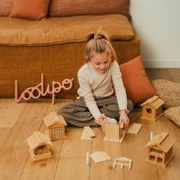 Hôtel à abeilles en bois à construire 14x12x13 cm - Image 2