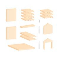 Hôtel à abeilles en bois à construire 14x12x13 cm - Image 3