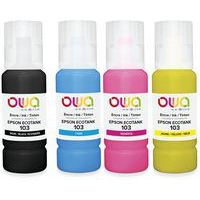 Pack4 bouteilles d'encre compatibles Epson 103 - 4 couleurs - Image principale
