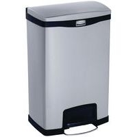 Collecteur Slim Jim Step On Front Step 50 L inox mat noir - Image principale