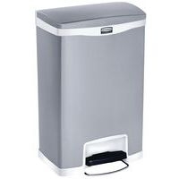 Collecteur Slim Jim Step On Front Step 50 L inox mat blanc - Image principale