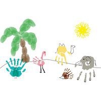 Lot 5 encreurs géants rechargeables 16 x16 cm, 5 coloris - Image 3