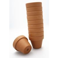 Lot de 10 pots de fleurs en terre Ø 80 mm, hauteur 8 cm - Image principale