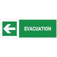 Panneau rigide d'évacuation 'flèche à gauche' - Image principale
