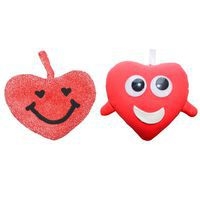 Lot de 10 cœurs en coton à décorer et à suspendre - Image 2