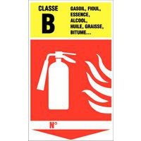 Panneau anti-incendie - Extincteur classe B - Rigide - Image principale