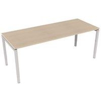 Bureau droit Kelli ergonomique à manivelle Chêne 200 cm - Image principale