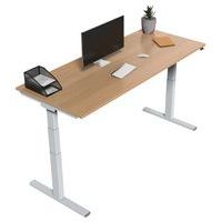 Bureau électrique ergonomique Kelli Chêne 160 cm - Image 3