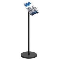 Porte brochures A4 sur pied en acier Noir - Manutan - Image 4