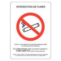 Pictogramme Interdiction de fumer adhésif - A5 - Image principale