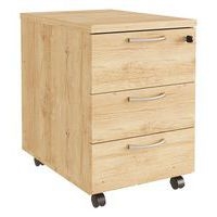 Caisson mobile bois 3 tiroirs Buronomic - Image 3