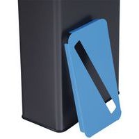 Poubelle de tri papier 20 L Gris / Bleu - Image 3