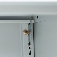 Armoire basse à portes battantes - Gris - Manutan - Image 6