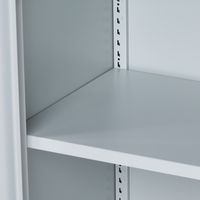 Armoire basse à portes battantes - Gris - Manutan - Image 10