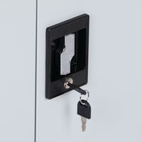 Armoire basse à portes battantes - Gris - Manutan - Image 3