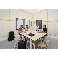 Tableau Flomo 93x128cm en acier émaillé blanc encadrement noir - Image 2