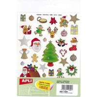 Pochette 6 feuilles gommettes Noël - Image principale