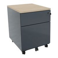 Caisson mobile métal Evidence top bois Vinco - Image principale