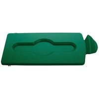 Couvercle fermé station recyclage Slim Jim vert - Image principale