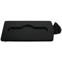 Couvercle fermé station recyclage Slim Jim noir - Image principale