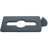 Couvercle déchets mélangés Slim Jim gris - Image principale