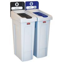 Station de recyclage Slim Jim 174L, noir bleu_FR - Image 2