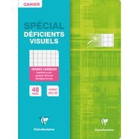 Cahier piqué déficients visuels 24x32cm 48p séyès noir 2,5mm 10/10 - Image 4
