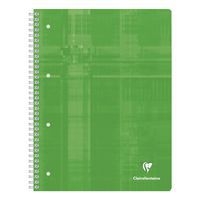 Cahier reliure intégrale 22,5x29,7cm 160p Q.5x5 cadré 4 couleurs de bandes perfo4 trous - Image 5